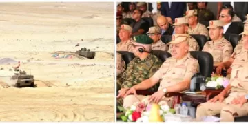 وزير الدفاع يشهد تنفيذ المرحلة الرئيسية للتدريب المصري الأمريكي «النجم الساطع 2025»
