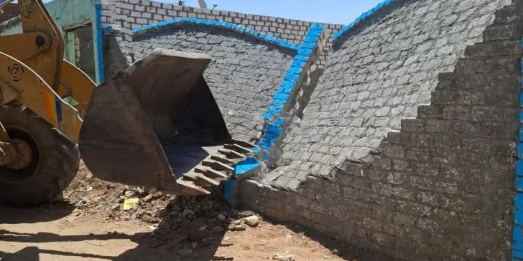 حملة إزالة في الشرقية: استرداد أراضي أملاك الدولة من المتعدين