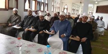  أوقاف كفر الشيخ تواصل الدورة العلمية للأئمة المتميزين لدراسة كتب التراث.