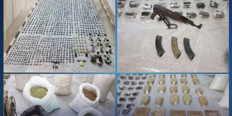 يقظة الداخلية تحبط ألاعيب المجرمين.. ضبط شقي خطر بحوزته 3 أطنان مخدرات داخل مخزن سري بالسويس