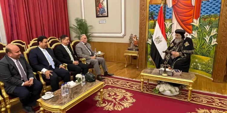 البابا تواضروس يستقبل رئيس نادي قضاة مصر 1 - جريدة الجمهورية البابا تواضروس يستقبل رئيس نادي قضاة مصر