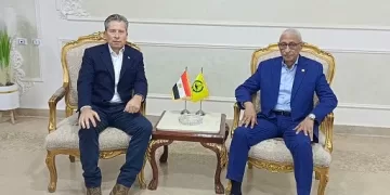 فليتشر يصل شمال سيناء لزيارة معبر رفح وتفقد مخازن المساعدات 