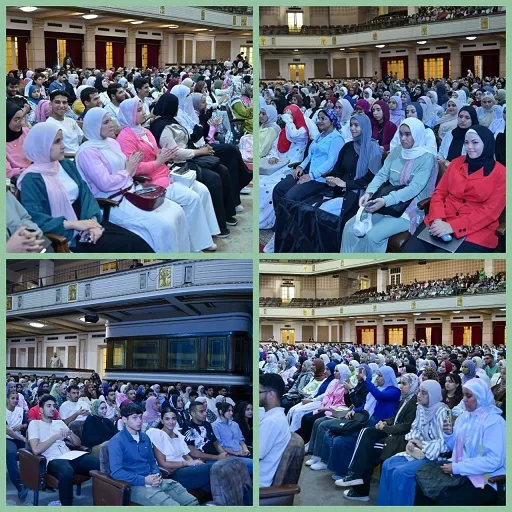 رئيس جامعة القاهرة يشهد إحتفالية تكريم الطلاب المتميزين فى الأنشطة الجامعية تقديراً لتفوقهم ومشاركتهم الفعالة 7 - جريدة الجمهورية 015 1 - جريدة الجمهورية