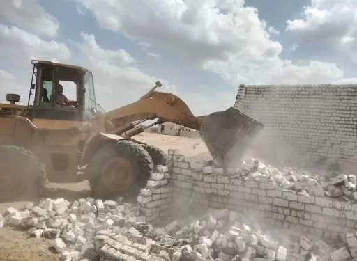 إزالة 912 حالة تعدى على أملاك الدولة بالشرقية