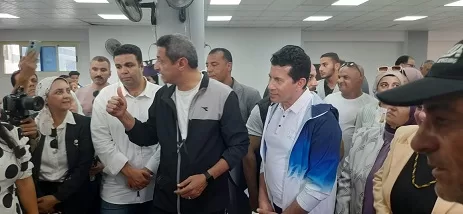 في عيدها القومي:وزير الشباب والرياضة يفتتح عدداً من المنشأت الرياضية بالسويس 4 - جريدة الجمهورية 111111 - جريدة الجمهورية