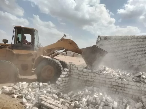 إزالة 912 حالة تعدى على أملاك الدولة بالشرقية 2 - جريدة الجمهورية 12 21 - جريدة الجمهورية