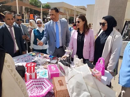 المعرض السادس للأسر المنتجة ومنتجات الطلاب لوحده التضامن الإجتماعي بحلوان 2 - جريدة الجمهورية 16 2 - جريدة الجمهورية