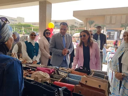 المعرض السادس للأسر المنتجة ومنتجات الطلاب لوحده التضامن الإجتماعي بحلوان 4 - جريدة الجمهورية 17 2 - جريدة الجمهورية
