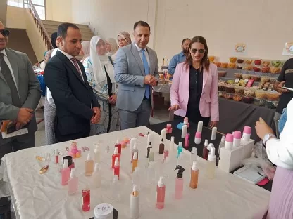 المعرض السادس للأسر المنتجة ومنتجات الطلاب لوحده التضامن الإجتماعي بحلوان 5 - جريدة الجمهورية 18 3 - جريدة الجمهورية