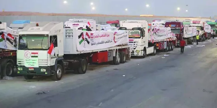 شرم الشيخ فتحت باب الأمل: 10 آلاف طن مساعدات دخلت غزة 1 - جريدة الجمهورية شرم الشيخ فتحت باب الأمل: 10 آلاف طن مساعدات دخلت غزة