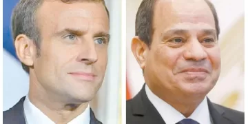 السيسى يثمِّن الموقف الفرنسى الداعم للقضية الفلسطينية