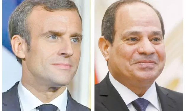 السيسى يثمِّن الموقف الفرنسى الداعم للقضية الفلسطينية