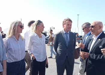 وفد برلماني دنماركي يتفقد معبر رفح البري من الجانب المصري