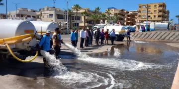 رئيس مدينة بلطيم يقود محاكاة ميدانية لضمان كفاءة التعامل مع أمطار الشتاء المقبل