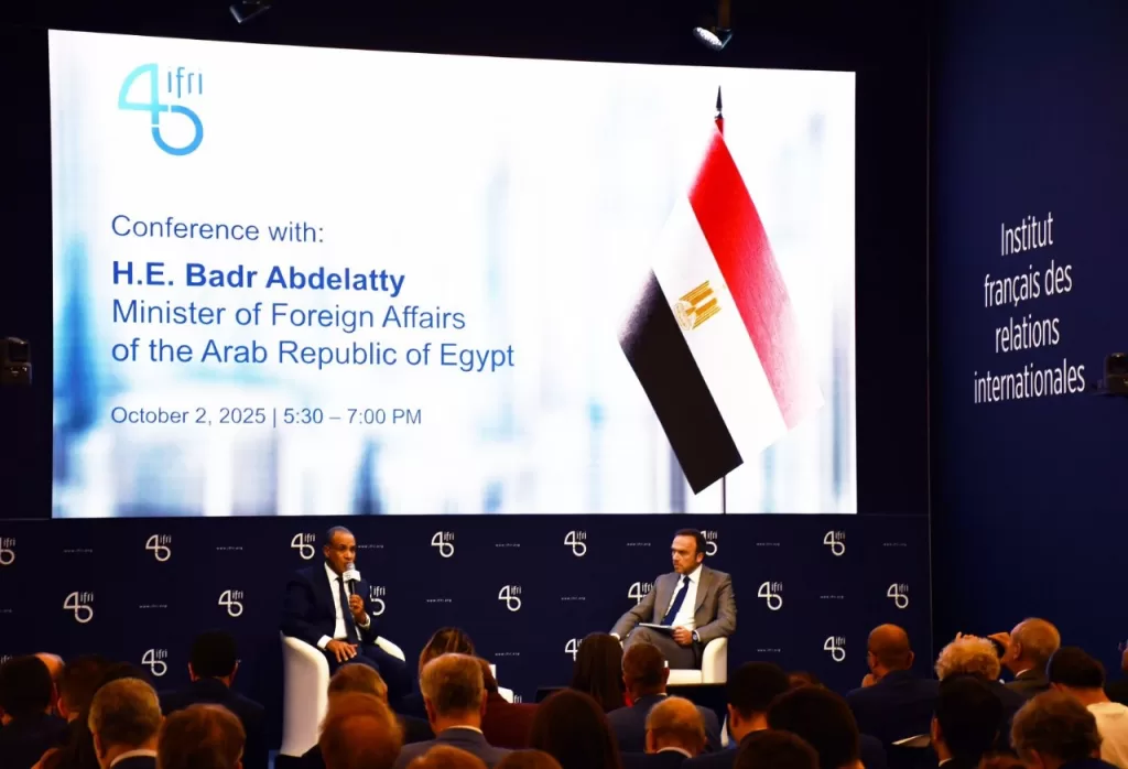 عبدالعاطي من باريس: ضرورة الانسحاب الإسرائيلي الكامل من غزة ورفض لضم الضفة وتهجير الفلسطينيين 2 - جريدة الجمهورية WhatsApp Image 2025 10 02 at 10.48.43 PM 2 - جريدة الجمهورية