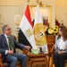 منال عوض ومحافظ الفيوم يبحثان التنمية المستدامة ومواجهة التحديات المناخية