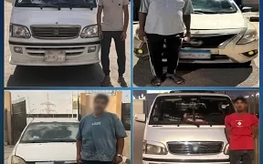 ضبط 10 سيارات يقودها مخالفون يسيرون عكس الاتجاه في منطقة النهضة