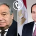 «السيسي» لـ«جوتيريش»: لا بد من تنفيذ كامل لاتفاق وقف الحرب في غزة