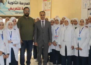 وكيل وزارة الصحة في بني سويف يقوم بجولة تفقدية لمدرسة التمريض بقرية تزمنت الشرقية