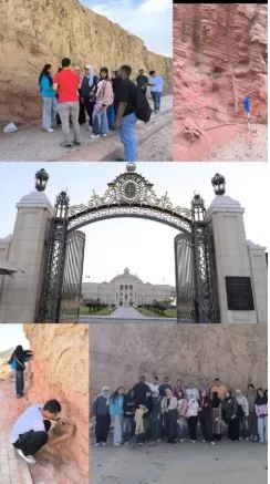 طلاب كلية علوم القاهرة الأهلية يدرسون الصخور والتربة في أولى رحلاتهم الميدانية 2 - جريدة الجمهورية 1 183 - جريدة الجمهورية