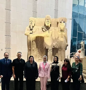 «وزيرة شؤون الشباب البحرينية» تزور المتحف المصري الكبير 1 - جريدة الجمهورية «وزيرة شؤون الشباب البحرينية» تزور المتحف المصري الكبير