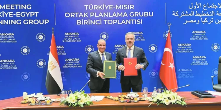 عبدالعاطى» و«فيدان» فى بيان مشترك: تنسيق الجهود لتعزيز العلاقات بين «القاهرة وأنقرة»