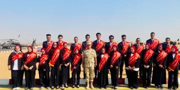 الدفاع الشعبي وجامعة حلوان.. شراكة وطنية في اصطفاف الفرقة التاسعة مدرع