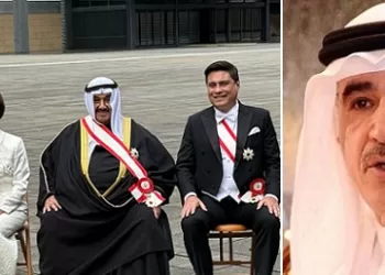 «البابطين» يهنئ الشيخ ناصر المحمد بتقليده «الوشاح الأكبر لوسام الشمس المشرقة» من اليابان