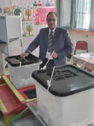 «مدير فرع حقوق الإنسان بالسويس» يدلي بصوته في الانتخابات البرلمانية