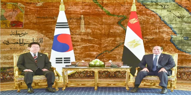 قمة «السيسى ــــ ميونج».. توافق على تعزيز العلاقات
