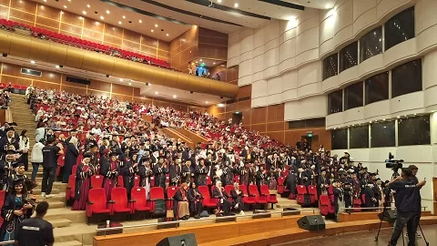 حفل تخرج «كلية بنات عين شمس» في مجمع الفنون بجامعة حلوان 6 - جريدة الجمهورية 5 9 - جريدة الجمهورية