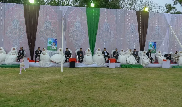 دعم زواج 21 عروسة ببني سويف برعاية مديرية التضامن الإجتماعى