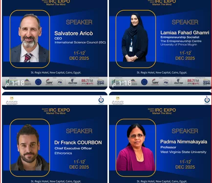 المعرض الدولي لتسويق مخرجات البحوث (IRC Expo 2025) يعلن قائمة المتحدثين الدوليين المشاركين في ورش العمل