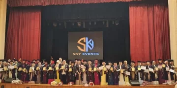 حفل تخرج «كلية بنات عين شمس» في مجمع الفنون بجامعة حلوان