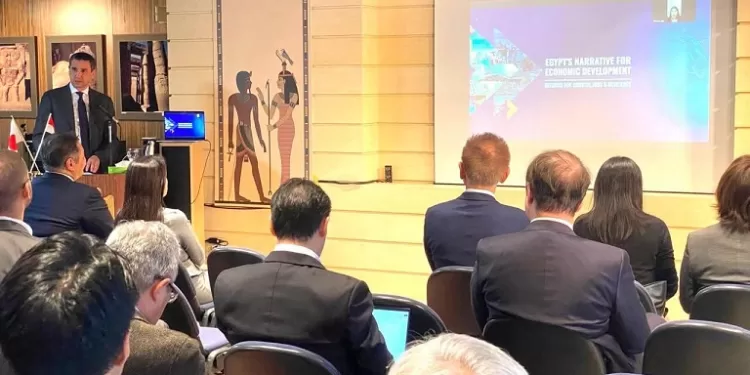 السفارة المصرية باليابان تعرض السردية الاقتصادية الجديدة أمام مجتمع الأعمال الياباني 1 - جريدة الجمهورية السفارة المصرية باليابان تعرض السردية الاقتصادية الجديدة أمام مجتمع الأعمال الياباني