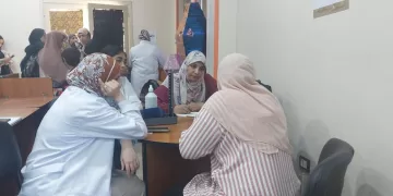 قوافل طبية وعلاجية مجانية من جامعة حلوان لأهالي كفر العلو