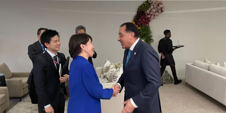 على هامش مشاركته في قمة مجموعة العشرين نيابة عن الرئيس.. د. مدبولي يلتقي رئيسة وزراء اليابان