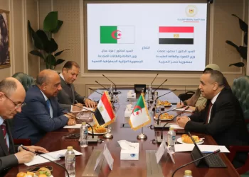 وزير الكهرباء يبحث مع نظيره الجزائري تعزيز التعاون في كفاءة الطاقة والهيدروجين الأخضر