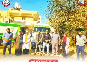 علاج 2188 مواطنًا بقافلة طبية في قرية «جزيرة السعادة» بالشرقية