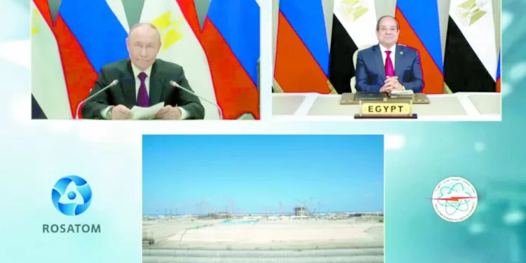 عصر تحقيق الأحلام.. السيسى وبوتين يشهدان الحدث النووى التاريخى