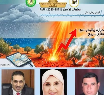 إطار علمي للتكيف المناخي..إنجاز بحثي بجامعة القاهرة يخدم التخطيط المائي والزراعي 1 - جريدة الجمهورية إطار علمي للتكيف المناخي..إنجاز بحثي بجامعة القاهرة يخدم التخطيط المائي والزراعي