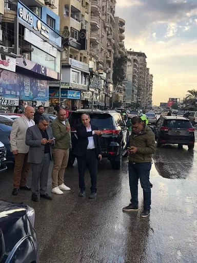 متابعة محافظ الدقهلية التعامل مع مياه الأمطار ميدانيا 3 - جريدة الجمهورية 1 9 - جريدة الجمهورية