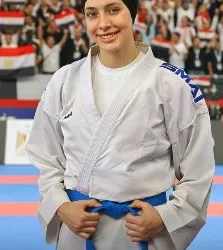 مشاركة «لاعبة» نادي جامعة المنصورة في بطولة الدوري العالمي للكاراتيه