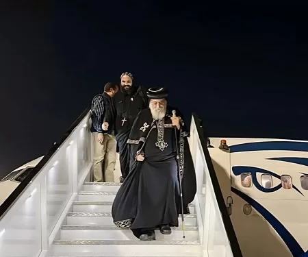 عودة البابا تواضروس إلى أرض الوطن 