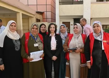 في أول أيام الإنتخابات : عازر  تتفقد ٣ لجان بدمنهور  لمتابعة سير الإستحقاق الإنتخابي