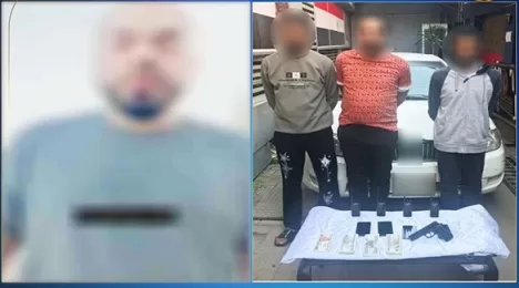 فيديو الجريمة كشفهم رغم عدم الإبلاغ.. ضبط ثلاثة بلطجية ينتحلون صفة مباحث لسرقة الأهالي بمسدس صوت وجهاز لاسلكي «لعبة» 1 - جريدة الجمهورية فيديو الجريمة كشفهم رغم عدم الإبلاغ.. ضبط ثلاثة بلطجية ينتحلون صفة مباحث لسرقة الأهالي بمسدس صوت وجهاز لاسلكي «لعبة»