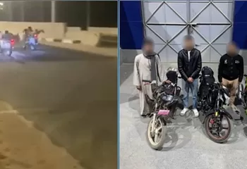 بسبب استهتارهم وعدم مراعاة أرواح المواطنين.. ضبط سباق مجنون بالدراجات النارية بدون لوحات ورخص قيادة (فيديو)