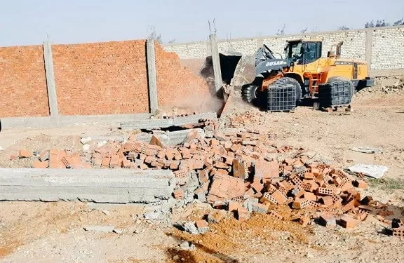 حملات موسعة بالشرقية لإزالة تعديات البناء المخالف في بلبيس