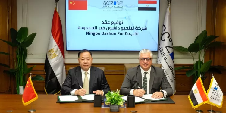 بـ40 مليون دولار.. توقيع عقد مشروع صيني جديد للمنسوجات الدقيقة بمنطقة القنطرة غرب