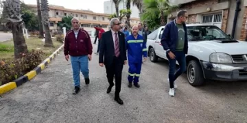 رئيس شركة الصرف الصحي بالإسكندرية يتفقد محطة رفع سموحة الجديدة